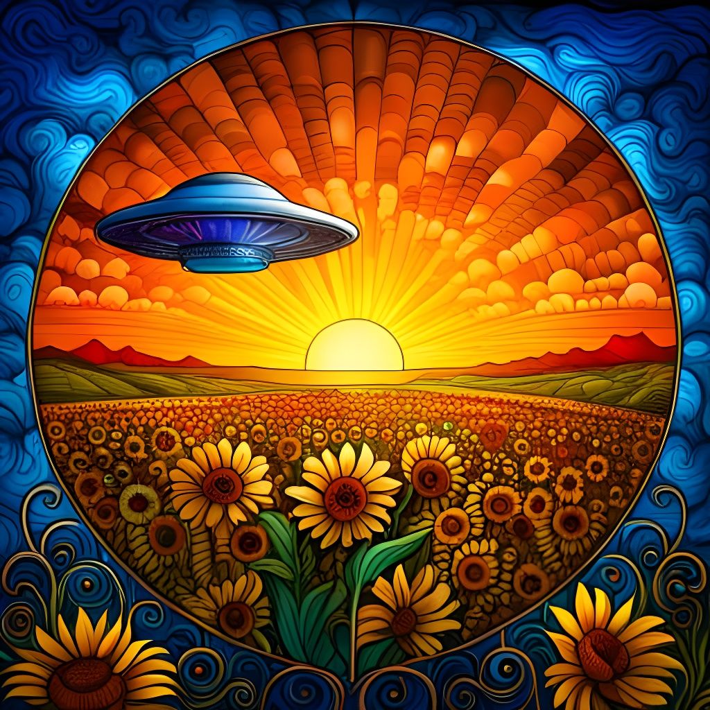 Flying Away Into the Sunset