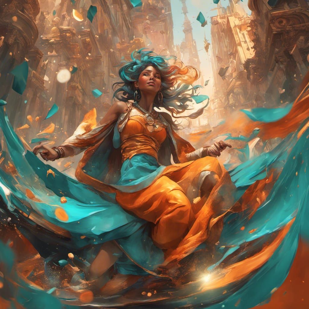 Joyful Burst: Hyperdetailed Concept Art