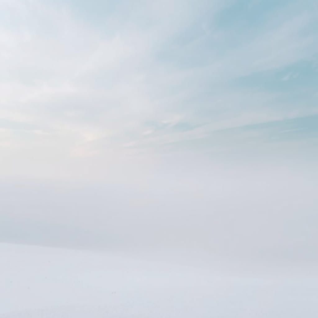 reaching the top of the mountain in heavy fog