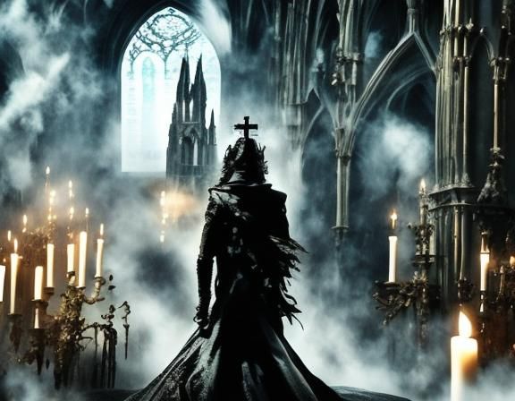 Gothic Cathedral Portrait of a Couple