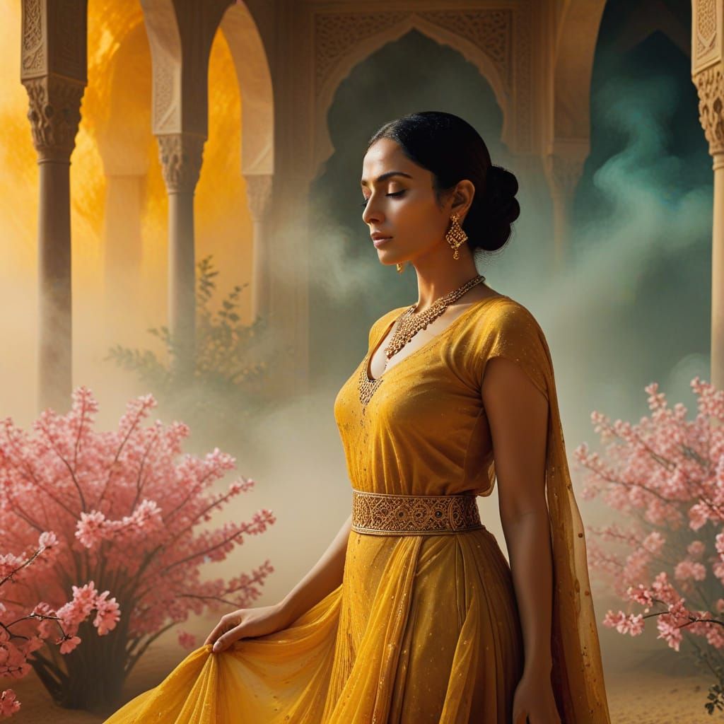 Radiant Harmony of Nature and Ethereal Grace