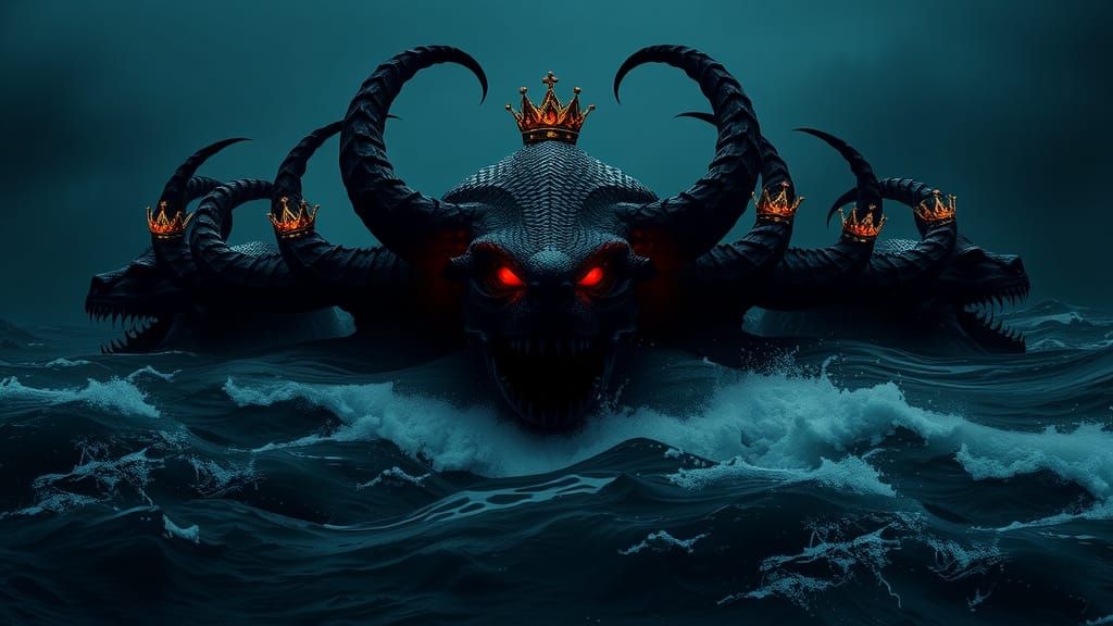 Revelation 13:1 - "And I stood upon the sand of the sea, and...