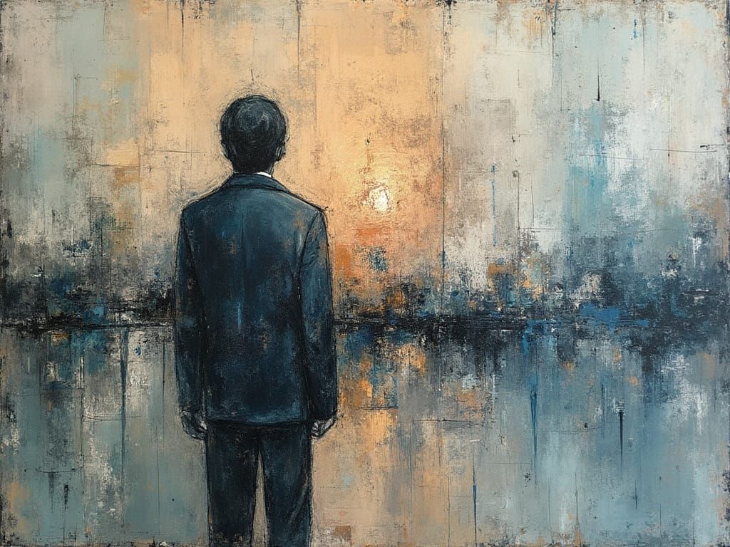 Acrylic Wash Painted on Glass Photoblocks - Who Knows?