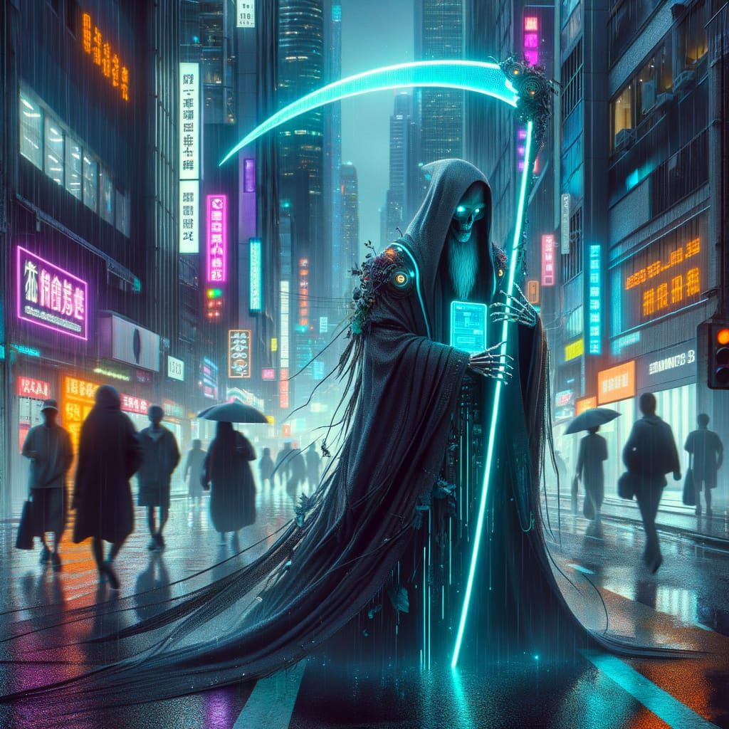 Neon Reaper: Harbinger of the Cyber City