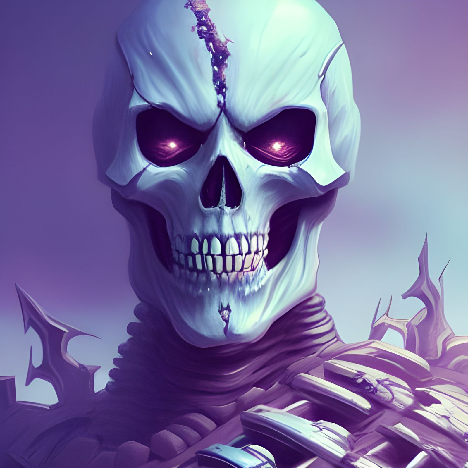 Skeleton warrior king