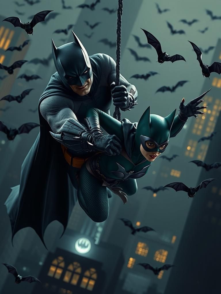 Batman and Catwoman: Confrontation in Gotham City