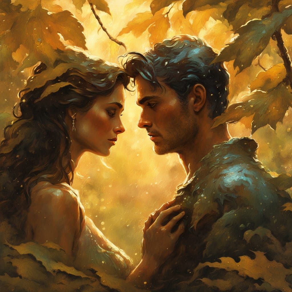 Romantic Autumn Rain: Fantasycore Patina Art