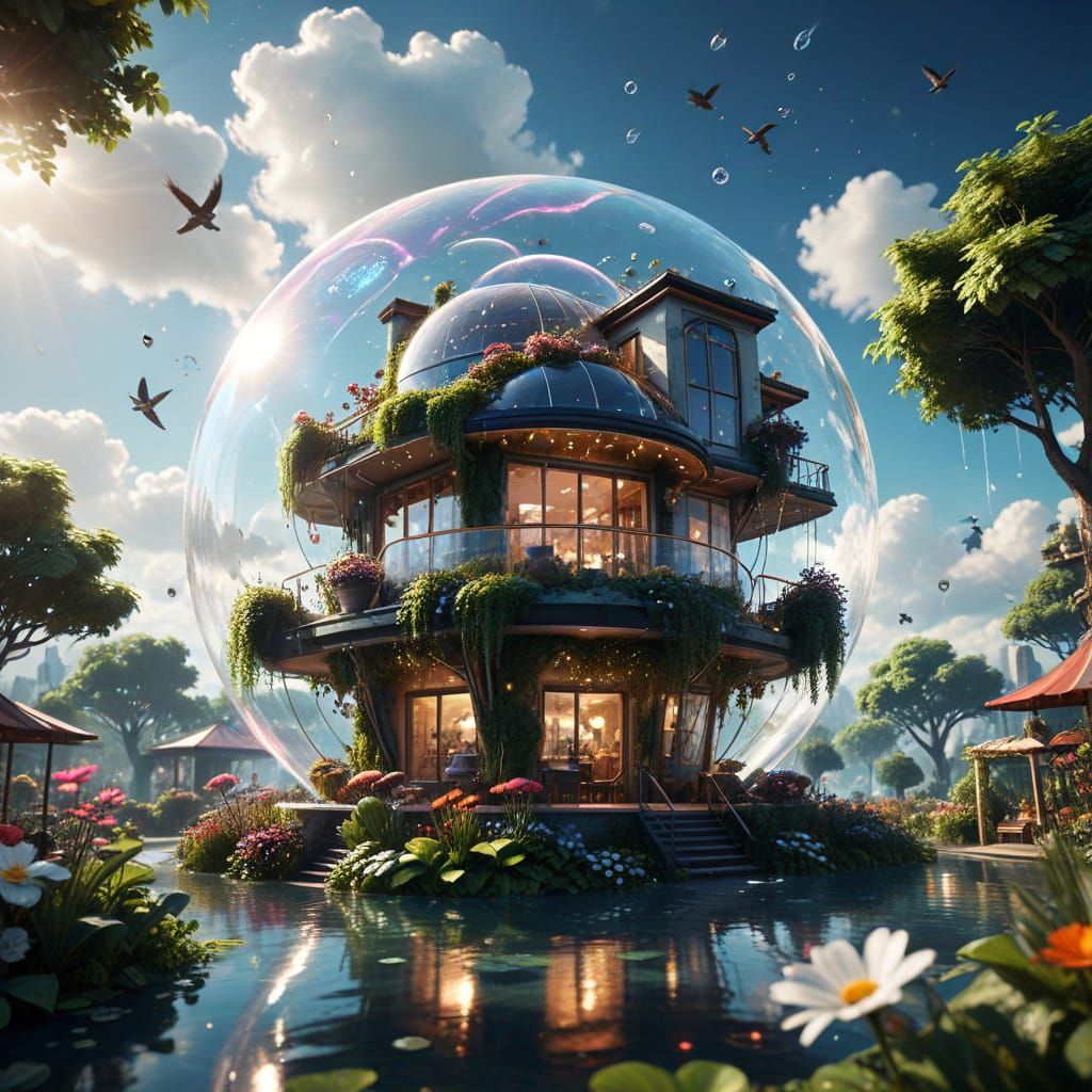 Luxurious Futuristic Villa Soars Among Clouds and Planes