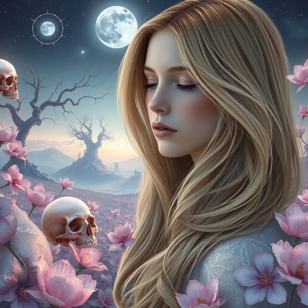 Surreal Goddess of Blooming Twilight