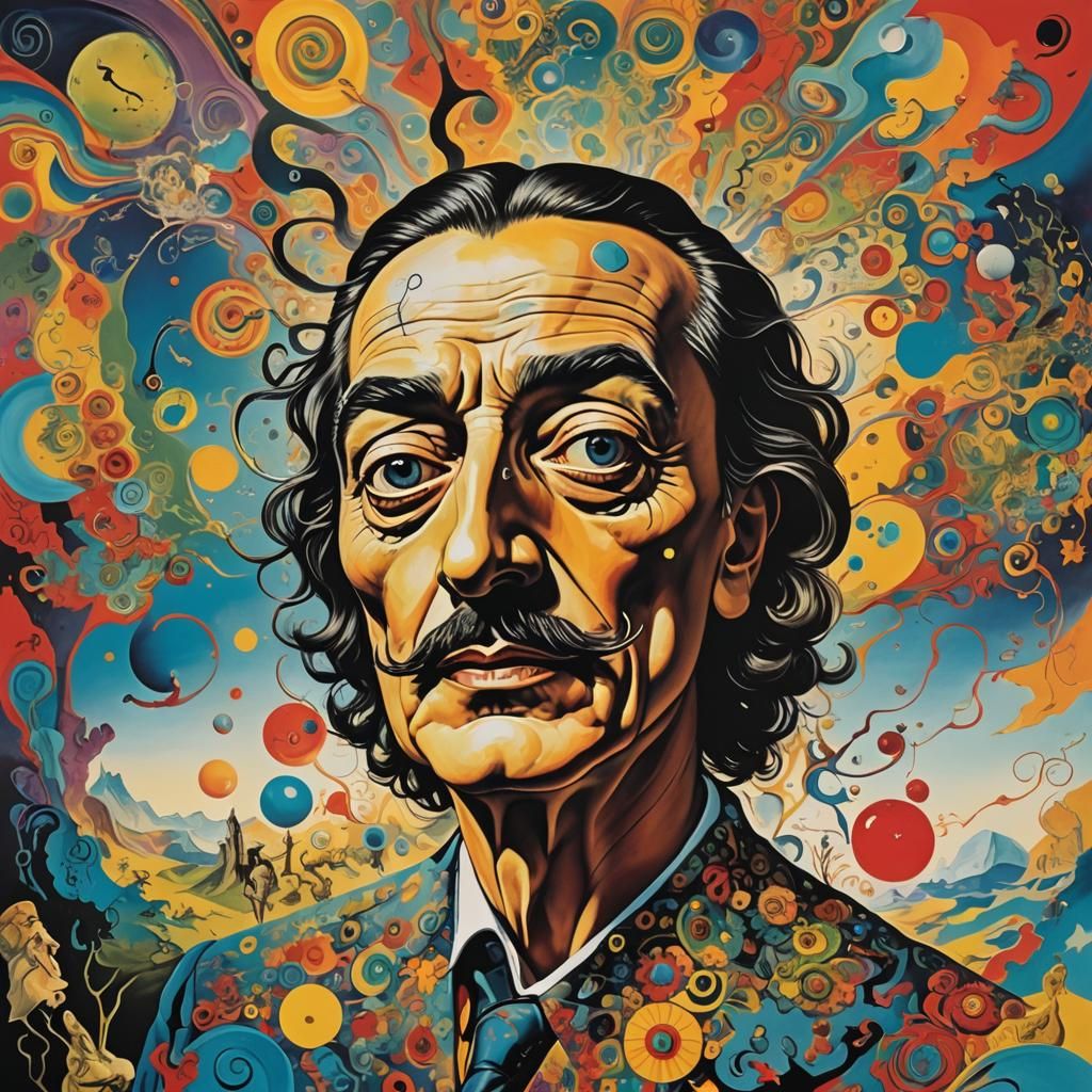 Psychedelic Surrealism Inspired by Salvador Dali
