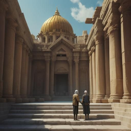 Ancient Golden City Inspired by Miyazaki