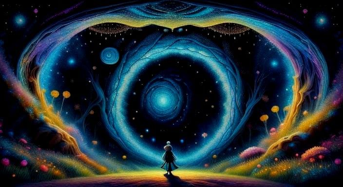 Mesmerizing Brain Tunnel in Elastic Reality