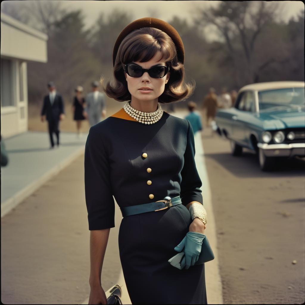 Black Model Channels 1960s Kennedy Fashion
