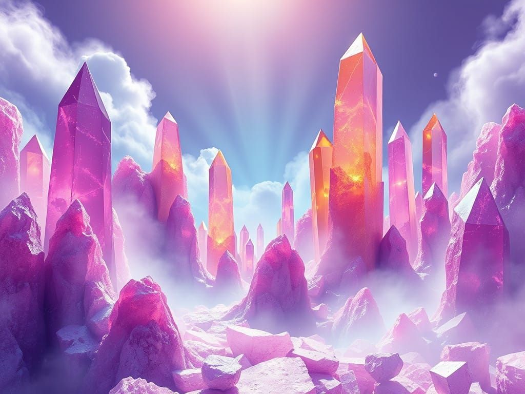 Iridescent Gemstone Dreamscapes Emerge from the Earth