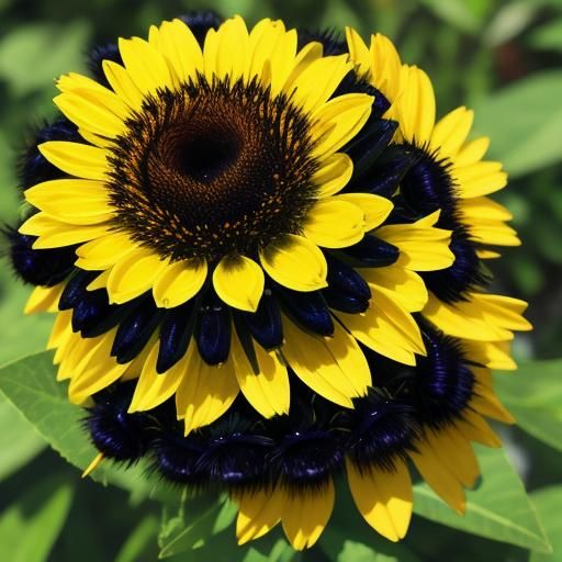 Bumble Bees with Green, Yellow, Black, and Blue