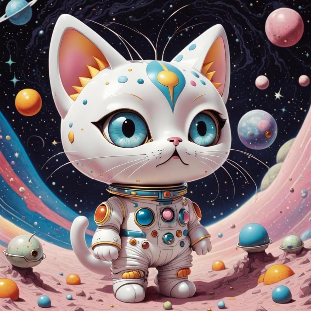 Psychedelic Pink Space Rock in Micropop Style