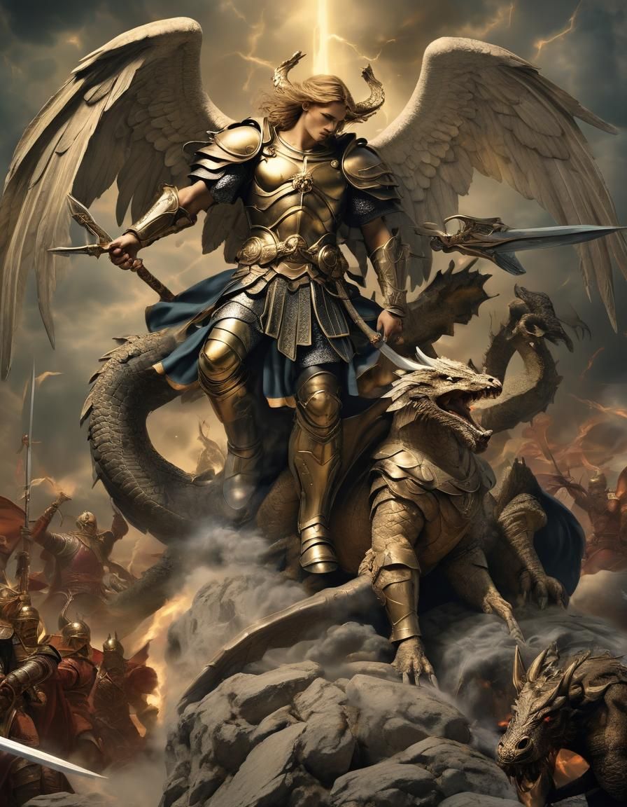 Michael vs the Dragon