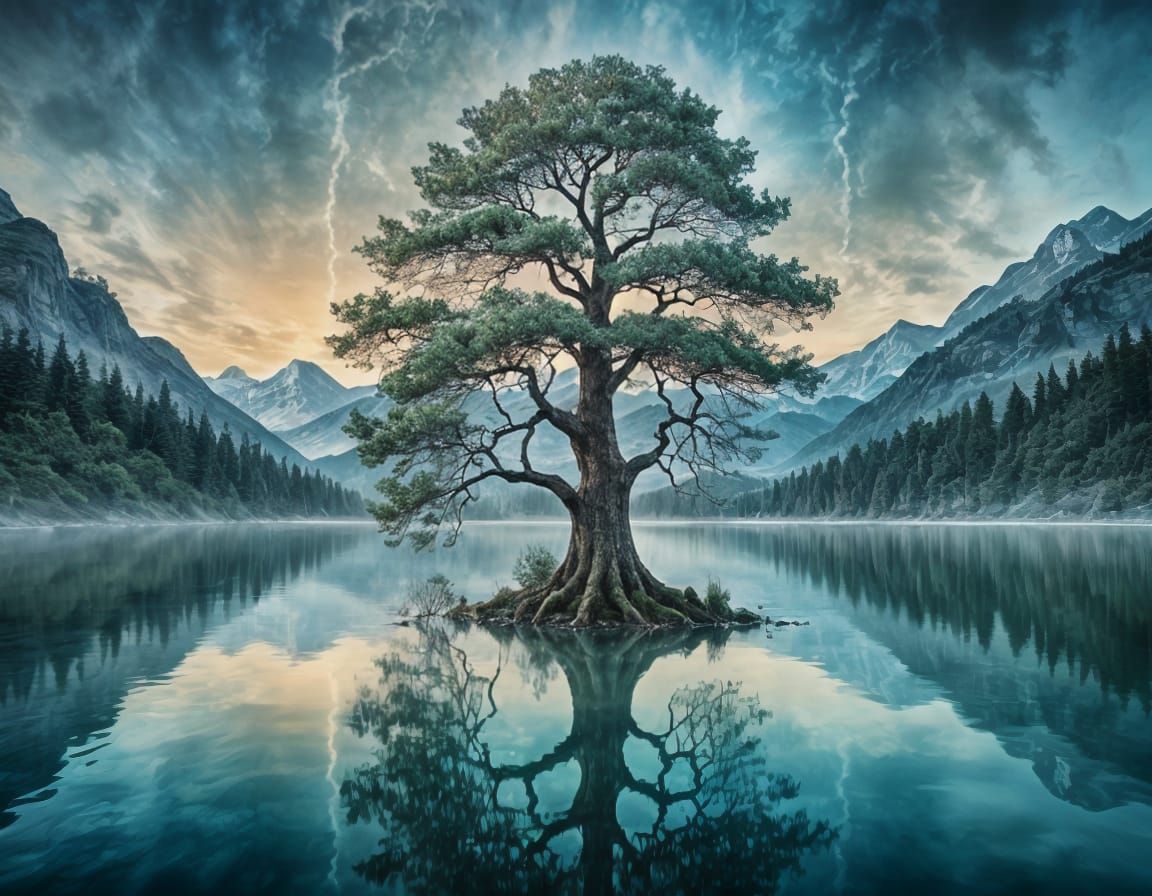 River Meeting at the Centre of the Universe