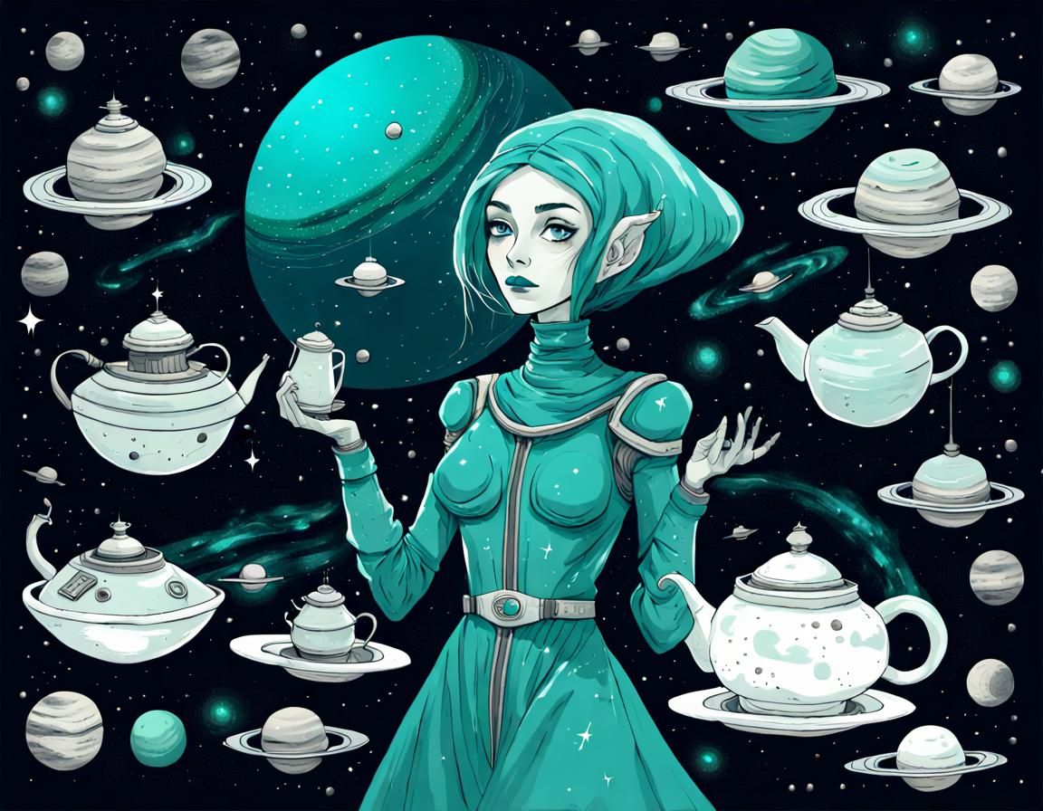 Space Opera: Alien Technician and Floating Teapots