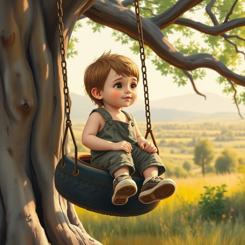 Idyllic Summer Afternoon in Earthy Hues