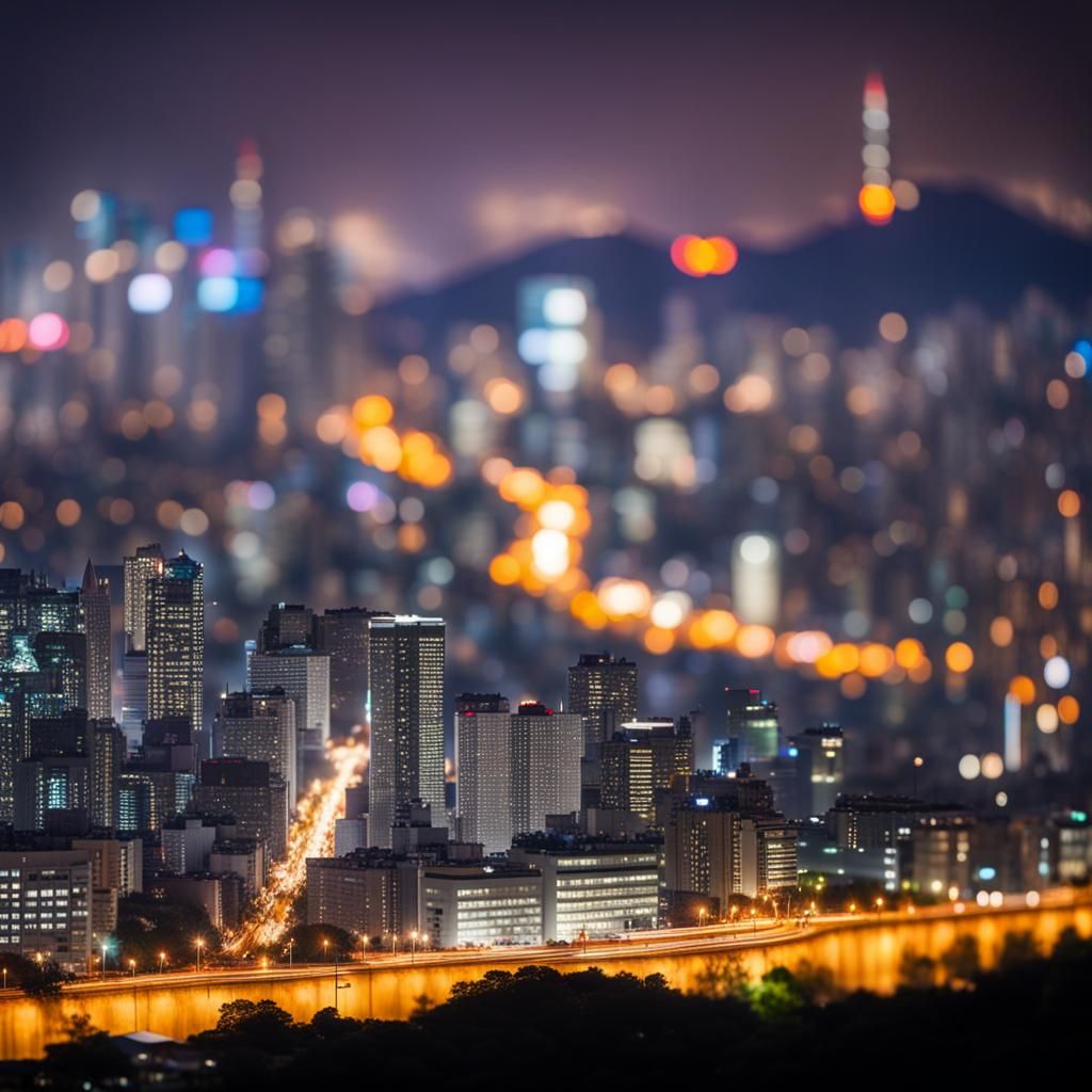 Seoul Captured with Natural Lighting and Bokeh
