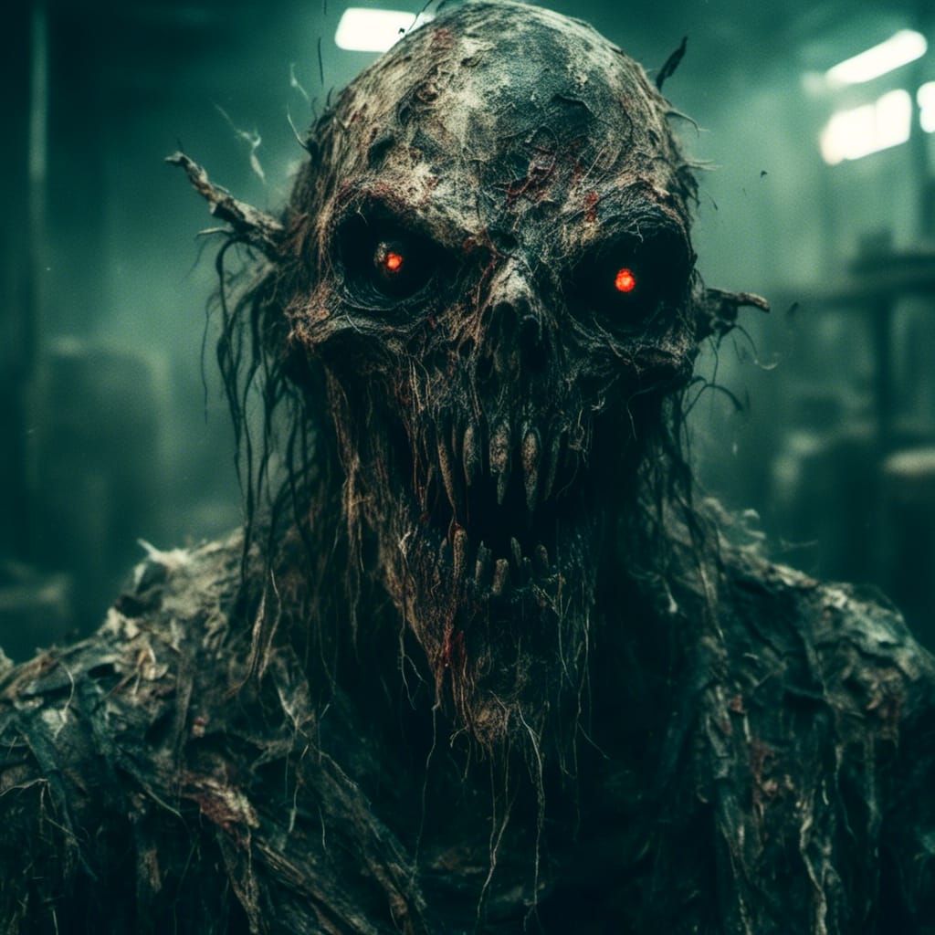 Evil Factory Monster: Macabre AI Creation