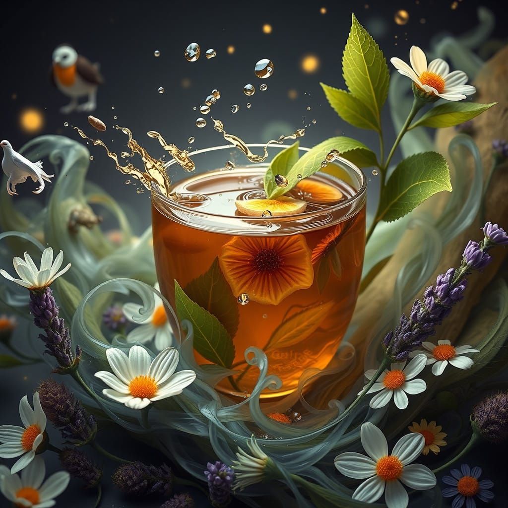 Whimsical Herbal Tea Subscription Box in Vibrant Matte Paint...