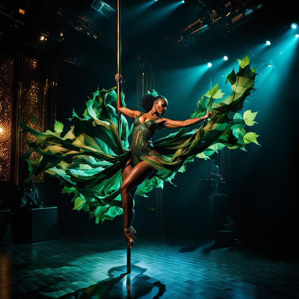 Nightclub Pole Dancer's Mesmerizing Performance