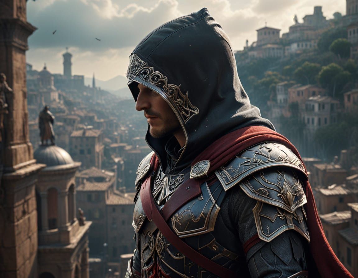 Ezio Auditore: A Hyperreal Assassin's Creed Icon in Stunning...