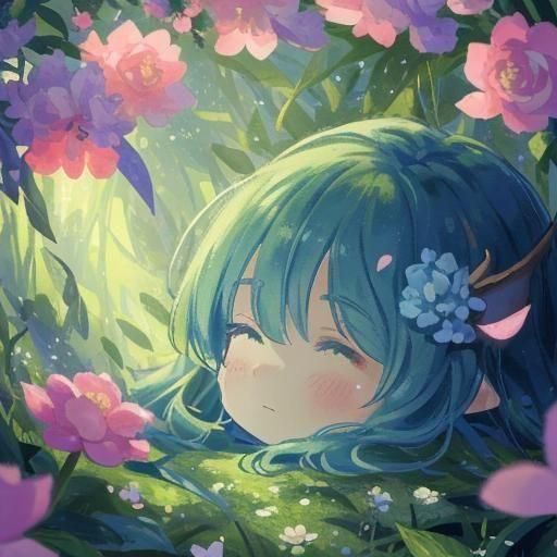 Dragon with Flowers: A Mythical Floral Display