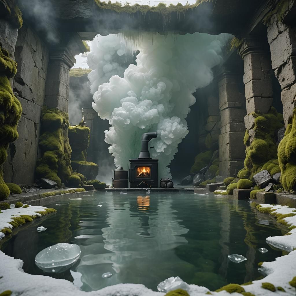 Messerschmitt BF 109 Sinking in Ancient Bath