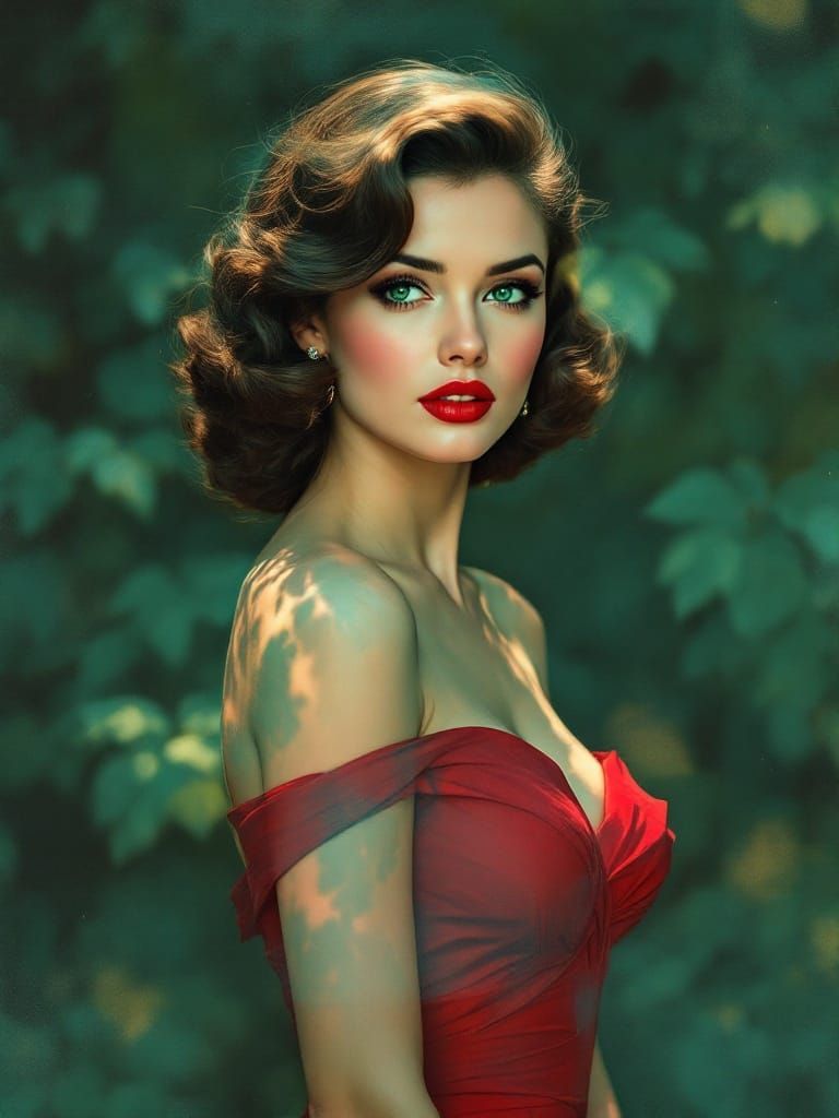 Moiré Pattern Reveals Impressionistic Portrait