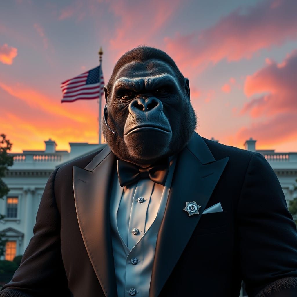 Secret Service Agent Kong Guardians the White House