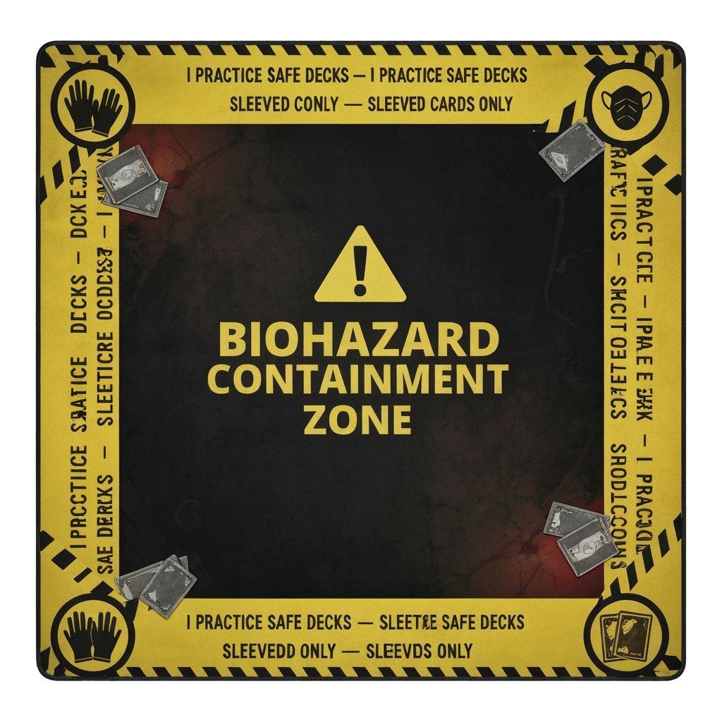 Dystopian Biohazard Card Playmat Design