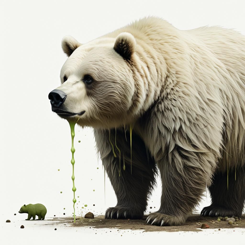 Alien Obese Bears and Chibi Pirate Centaur in Neon Dungeon