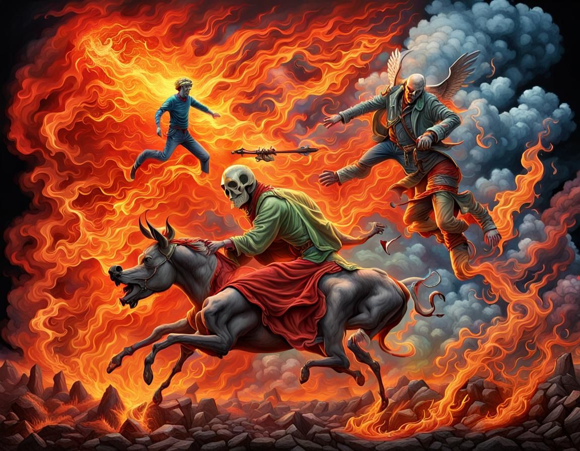 mankind being slaughtered by Anonymous Ray and Satan togethe...