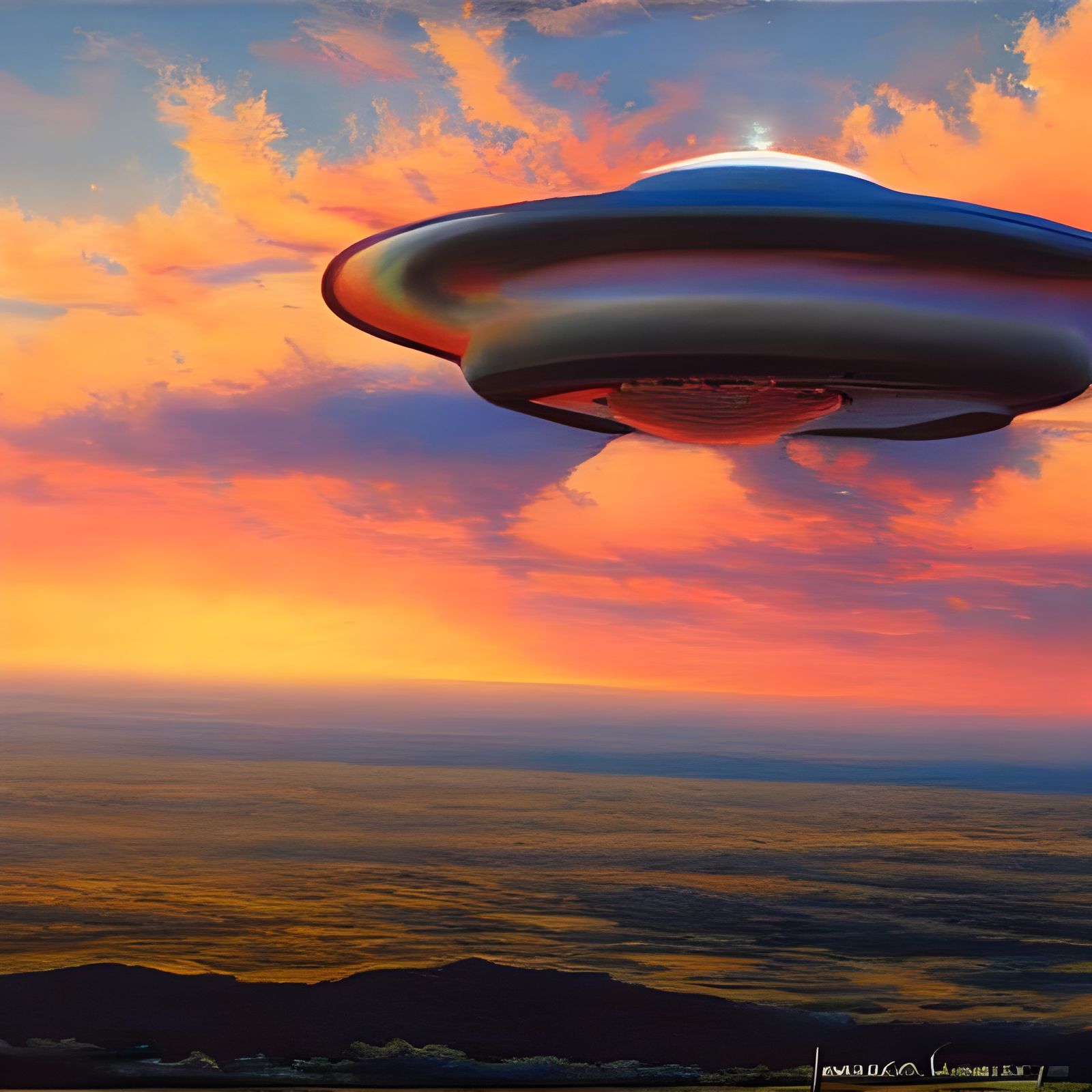 Stratosphere Edge: Oil Painting Landscape