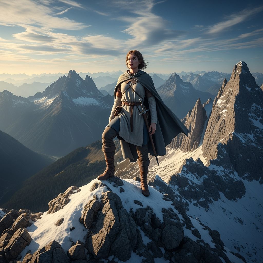 Joan of Arc Hiker Reaches Swiss Peak Summit