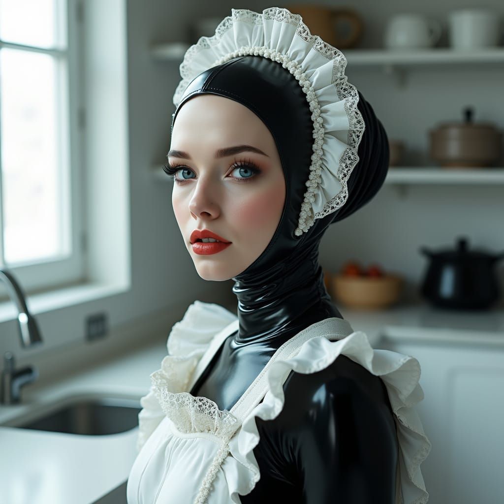 Futuristic maid uniform