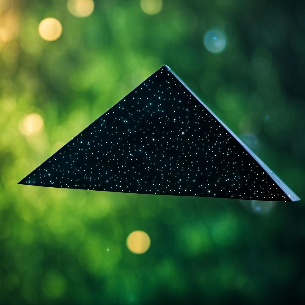 Black Triangle UFO in Professional Photography