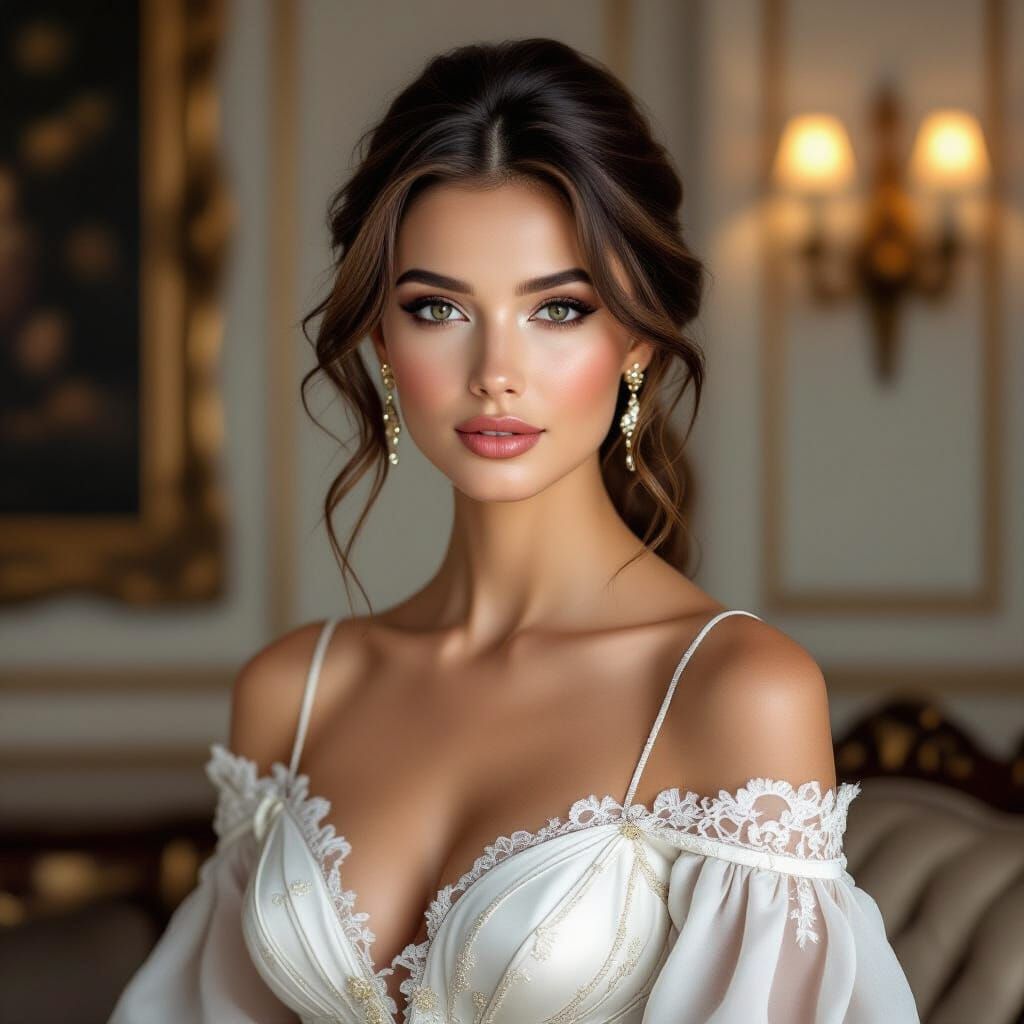 Photorealistic Portrait of Elegant Woman