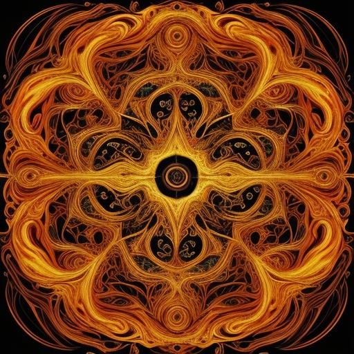 Surreal Phoenix Rising in Abstract Digital Art