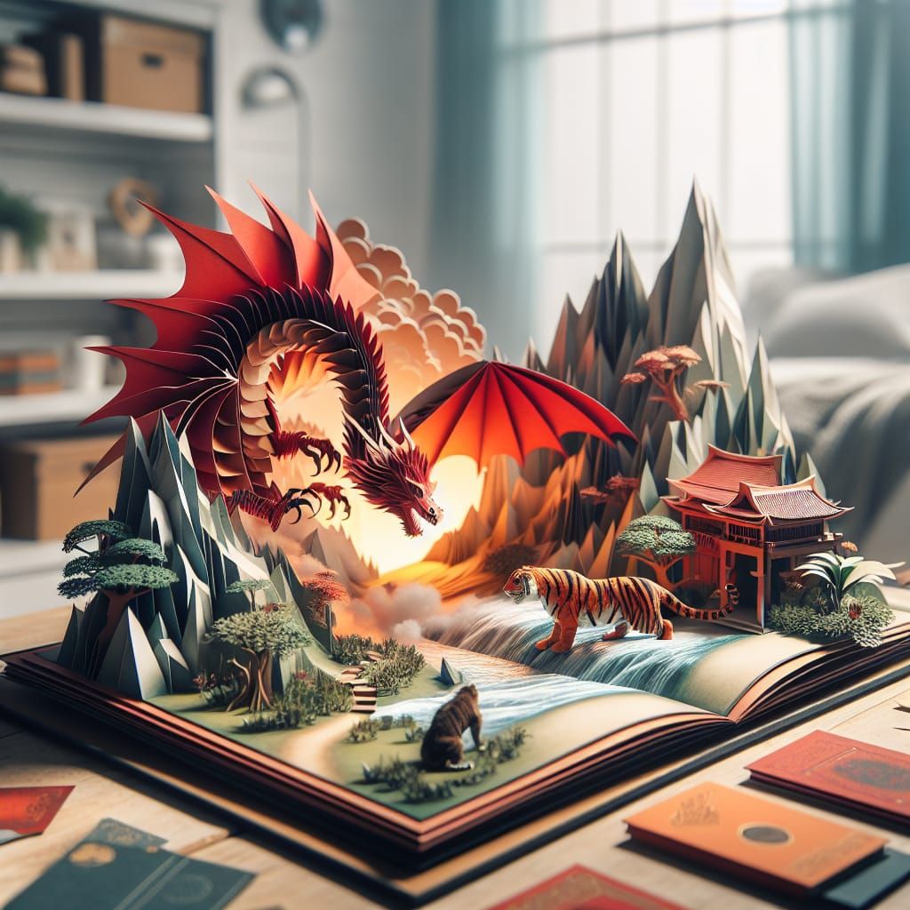 Fantasy Landscape Unveiled in Pop-Up Book