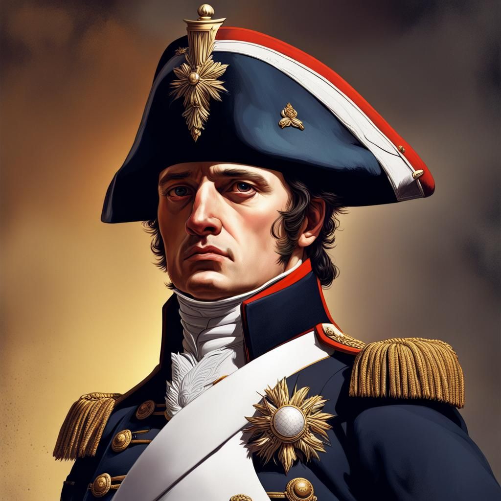 Hyperrealistic Portrait of Napoleon Bonaparte