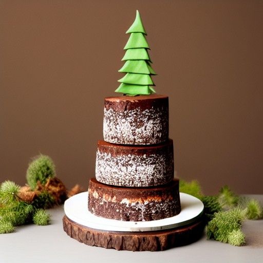 Whimsical Forest Cake