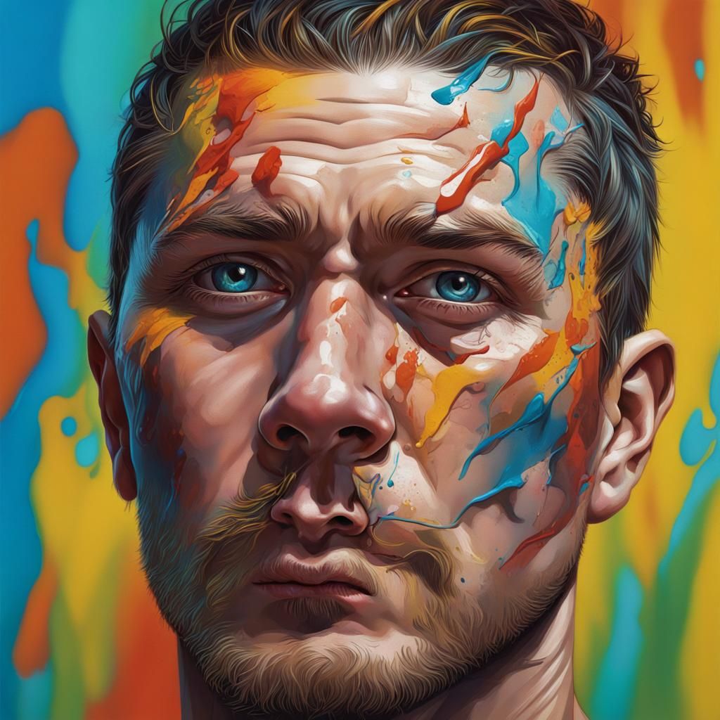 Hyperrealistic Portrait with Dramatic Lighting