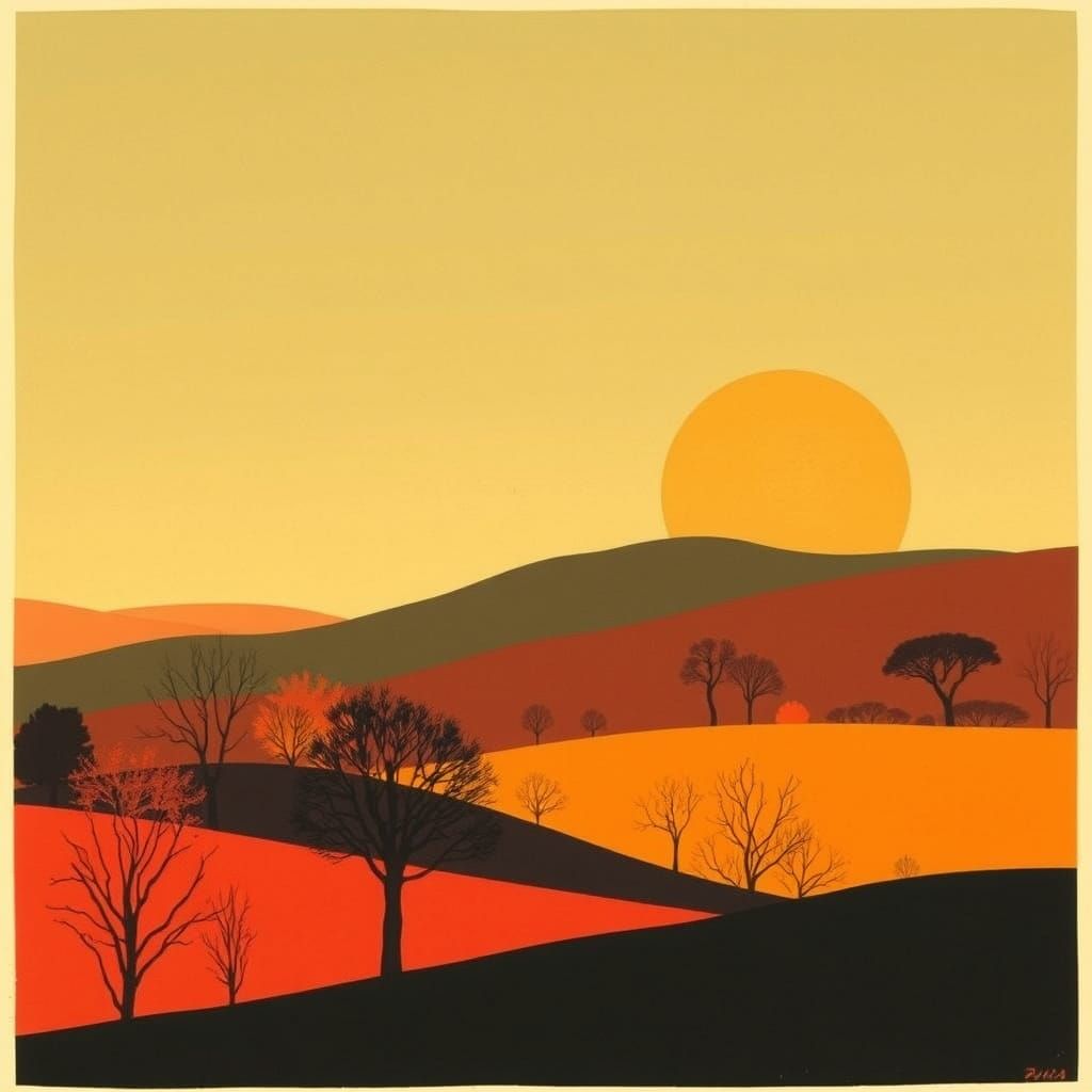 Abstract Bodyscape in 1940s Infographic Style