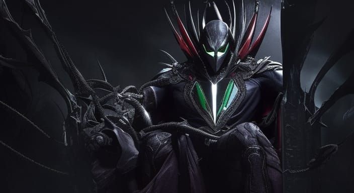 Cinematic Superhero Spawn with Symbiotic Costume
