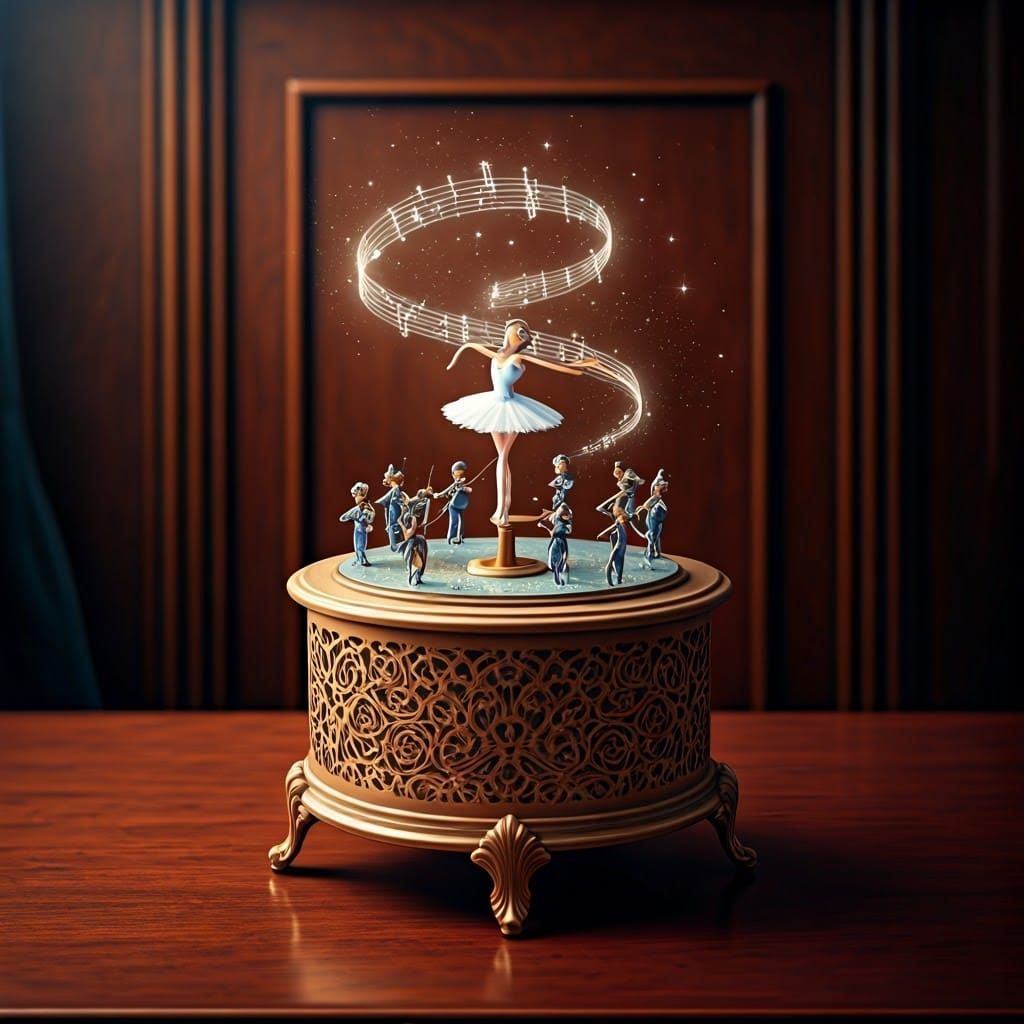 Miniature Masterpiece in Warm, Golden Light