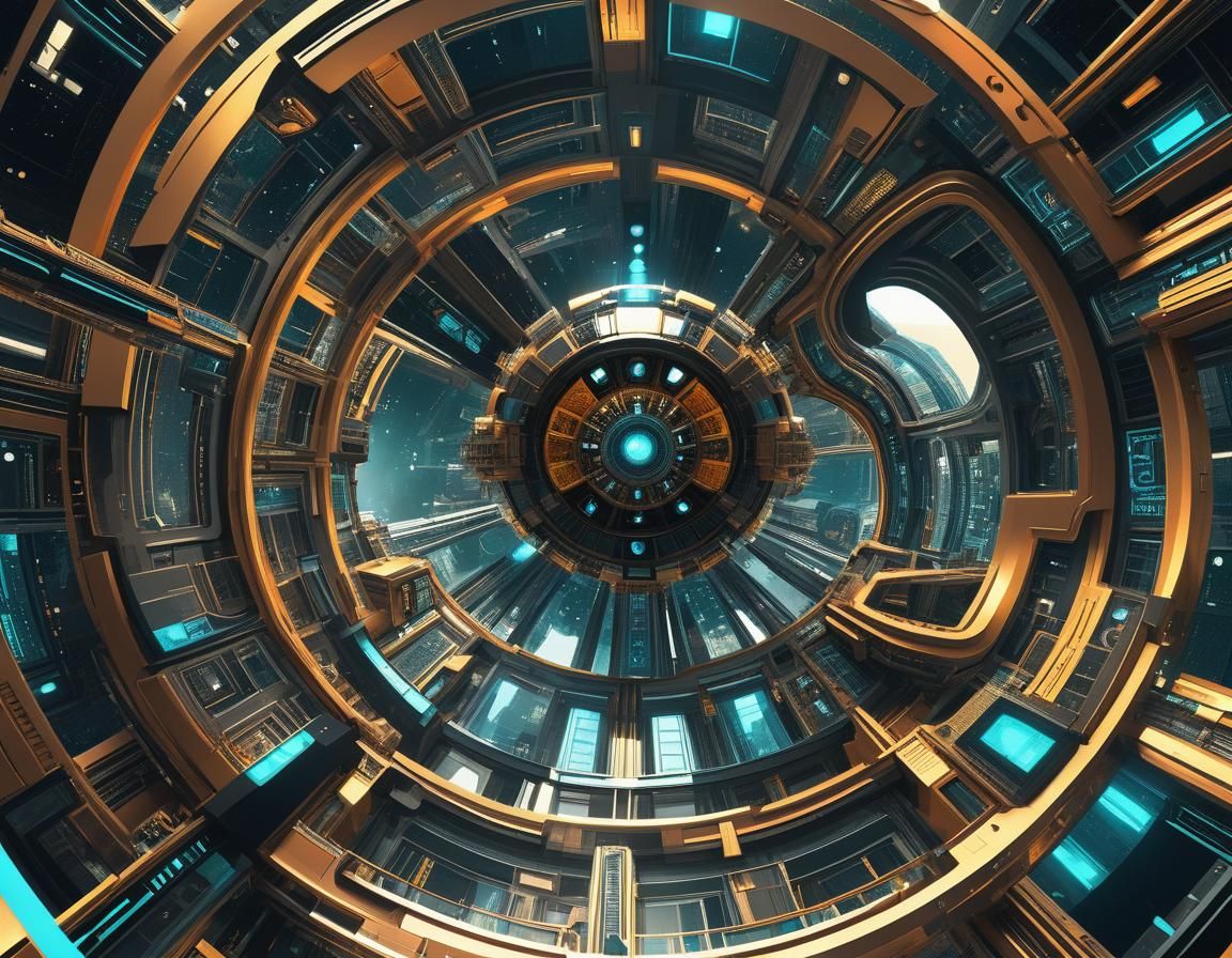 Fractal Retrofuturism Spacecore Glasspunk Arcology